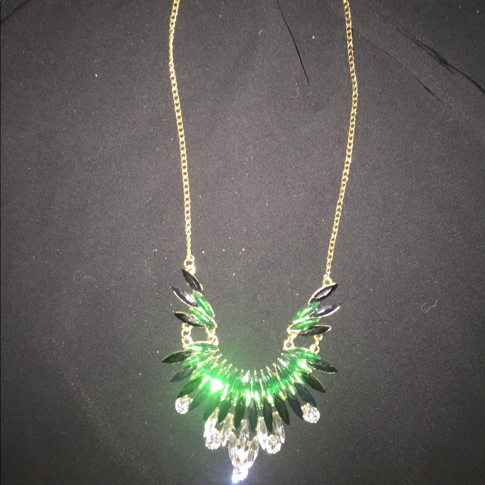 Green costume jewelry